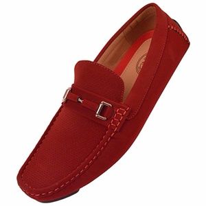NEW Amali Mens Perforated Nubuck Loafer Moccasin